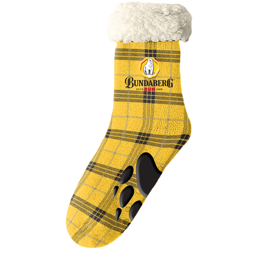 Bundaberg Rum Plaid Sherpa Socks