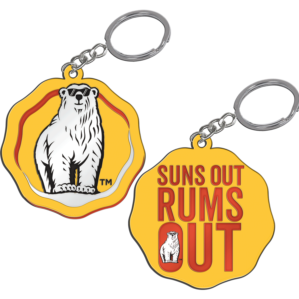 Bundy Suns Out Rums Out PVC Keyring