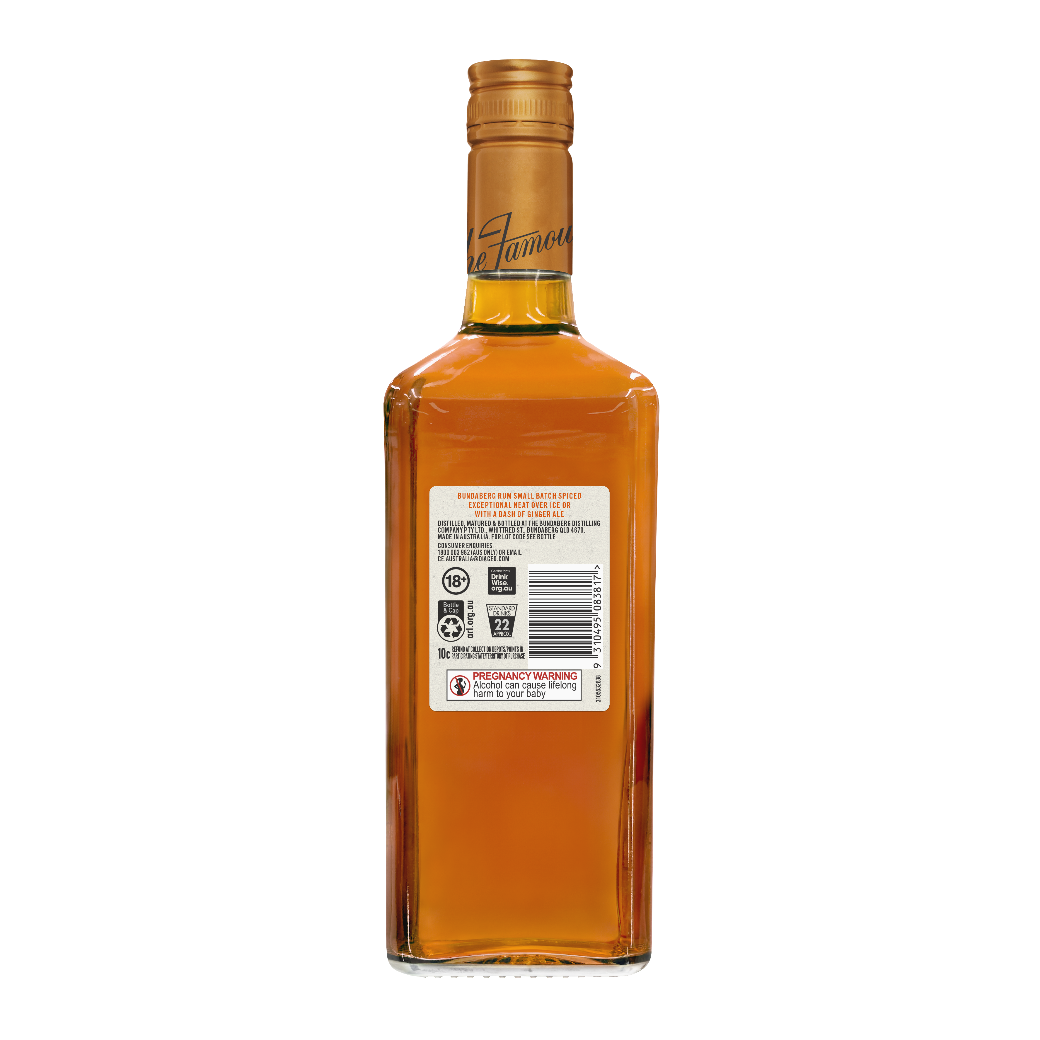 Bundaberg Small Batch Spiced Rum 700mL