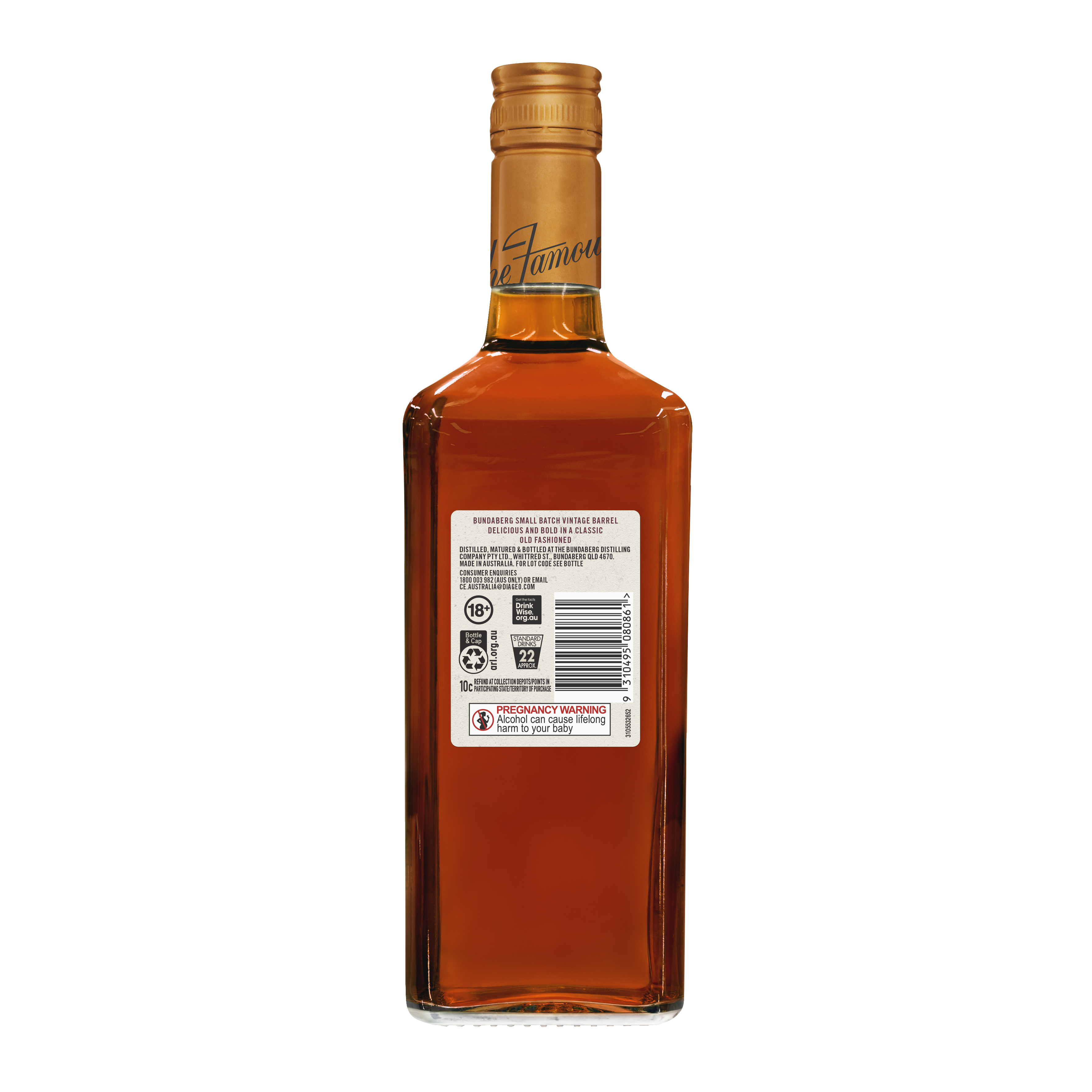Buy Bundaberg Small Batch Vintage Barrel Rum 700mL Online