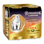 Bundaberg Campfire Rum & Cola 12% 4 pack 200ML