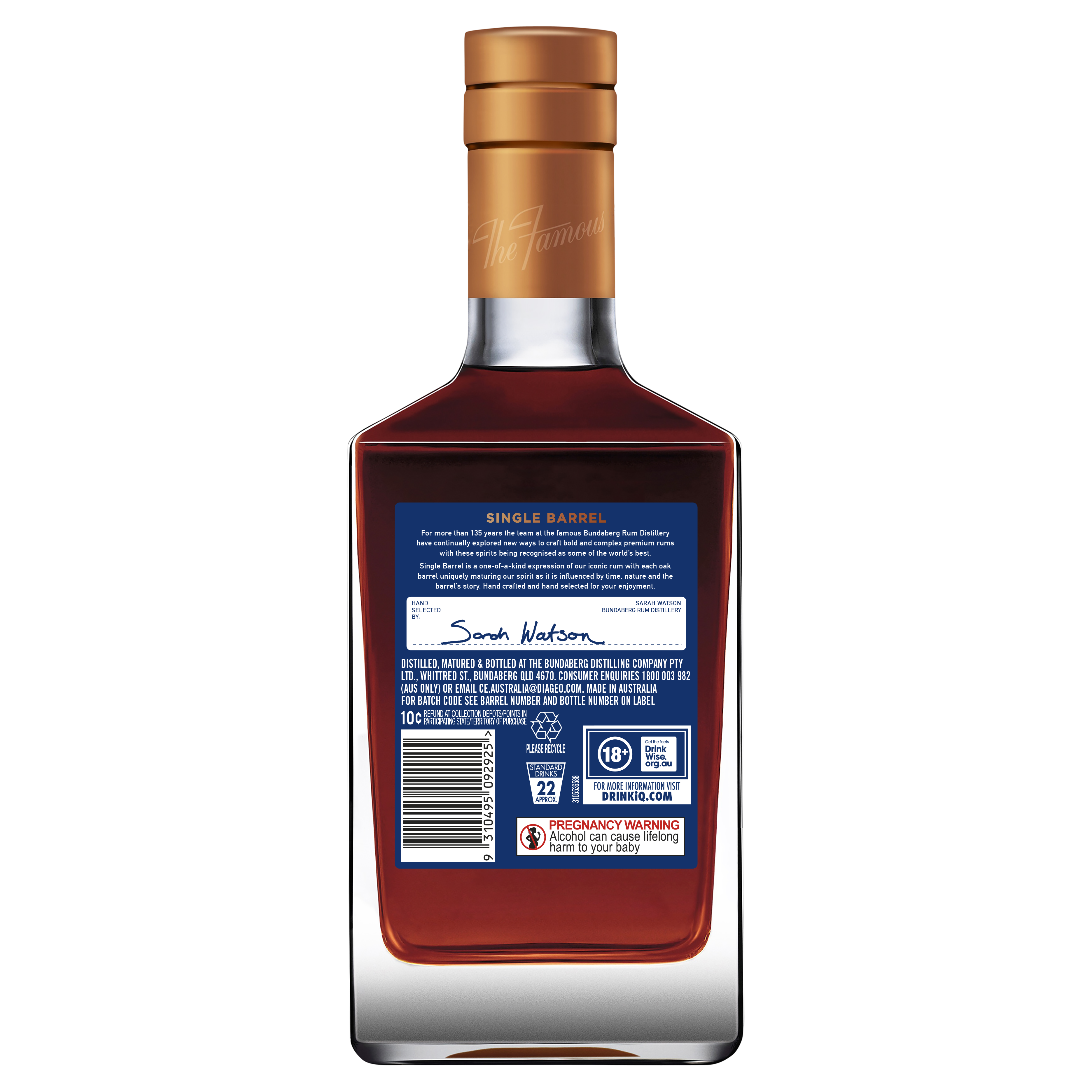 Bundaberg Rum Single Barrel 700ml