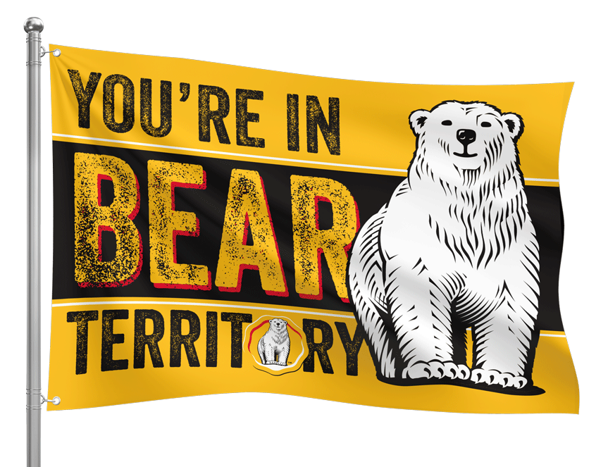 Bundaberg Rum Bear Territory Wall Flag