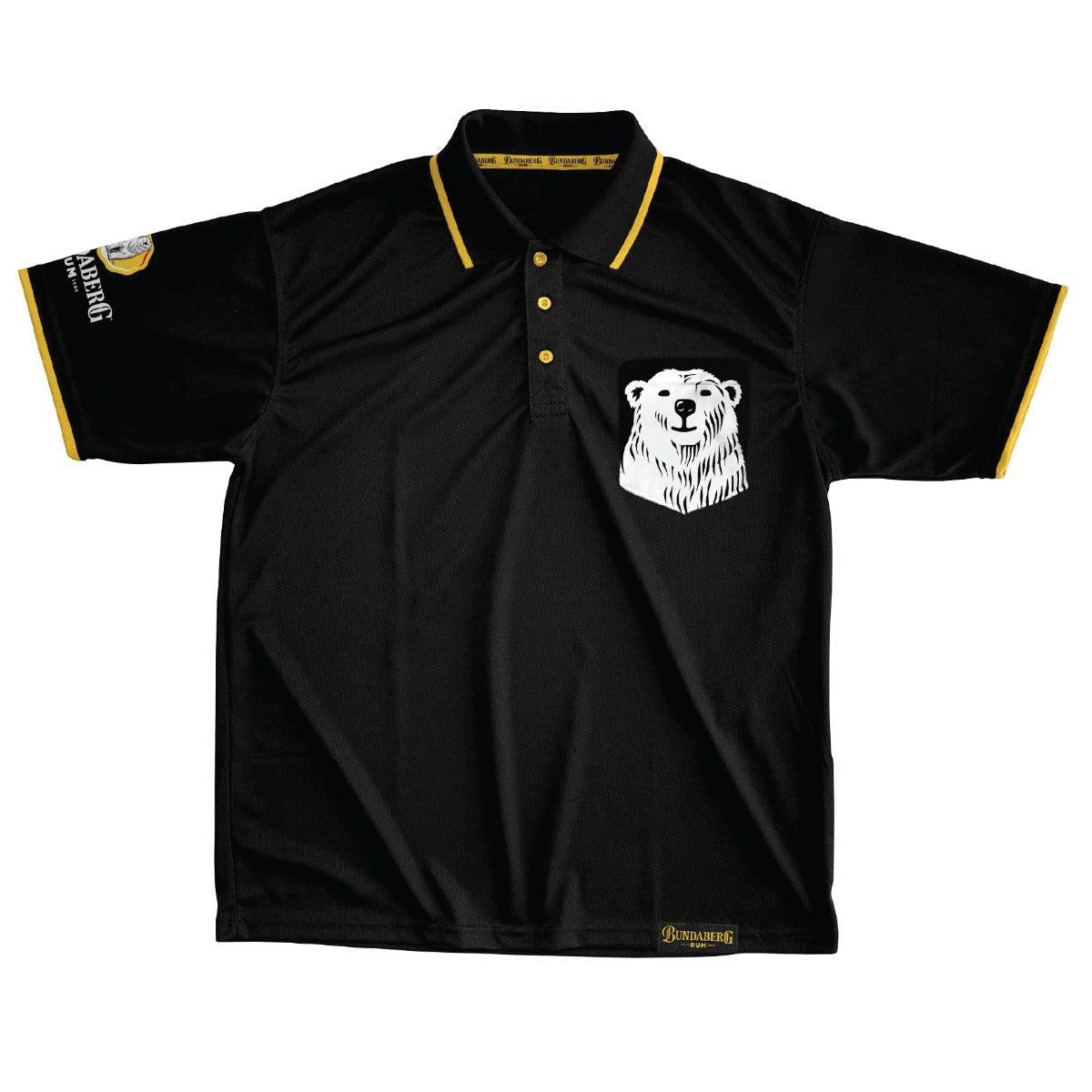 Bundaberg Rum Bear Pocket Polo Shirt