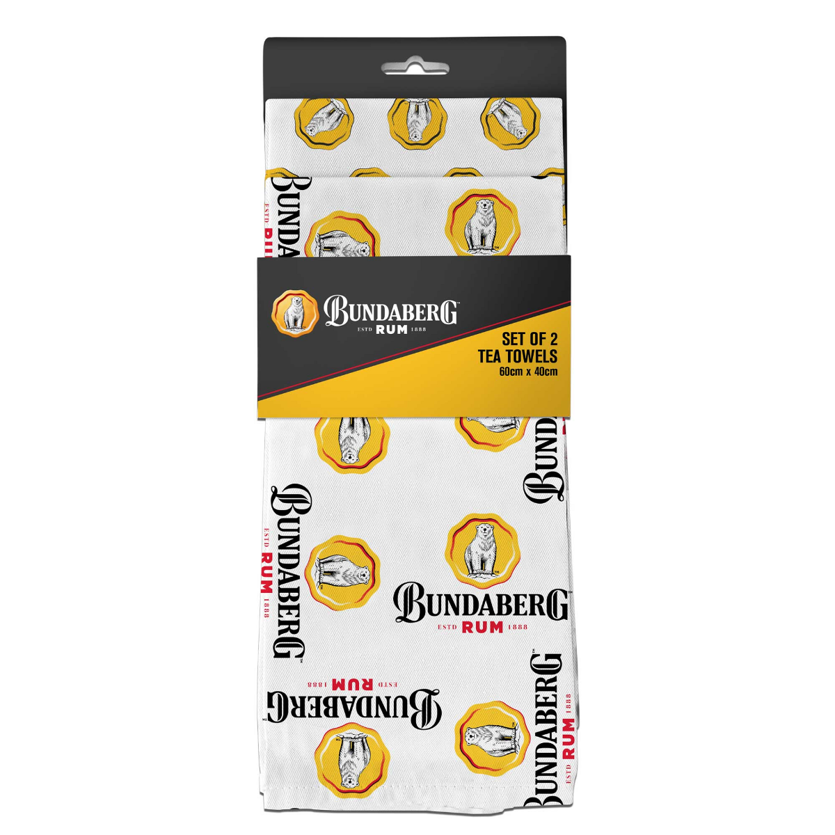 Bundaberg Rum Tea Towels Set of 2