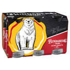 Cardboard beverage carton displaying a large illustrated polar bear; pack rests on a white background with red, yellow and black branding.