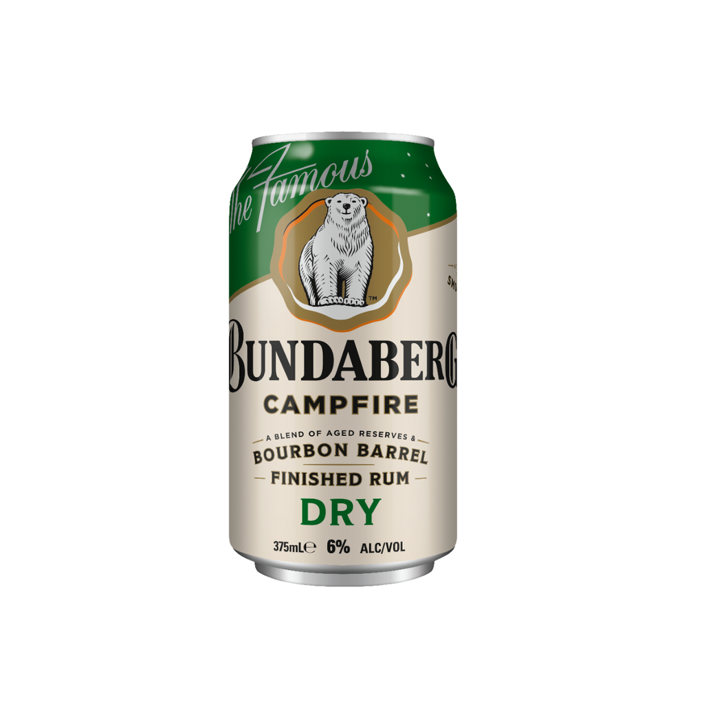 Bundaberg Campfire Rum & Dry 4 Pack 375ml
