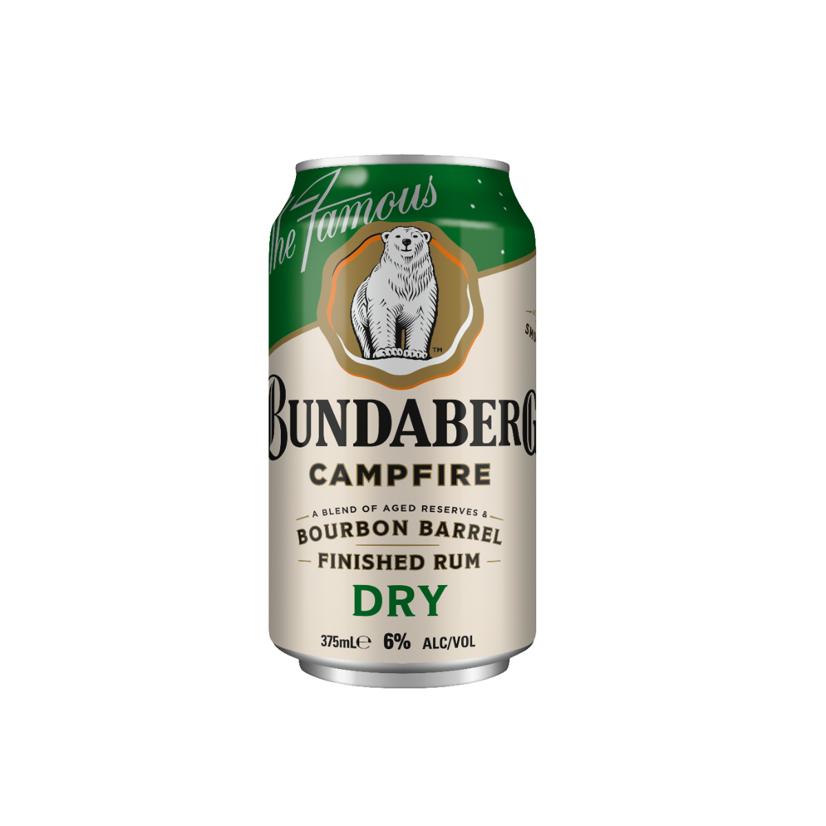 Bundaberg Campfire Rum & Dry 4 Pack 375ml