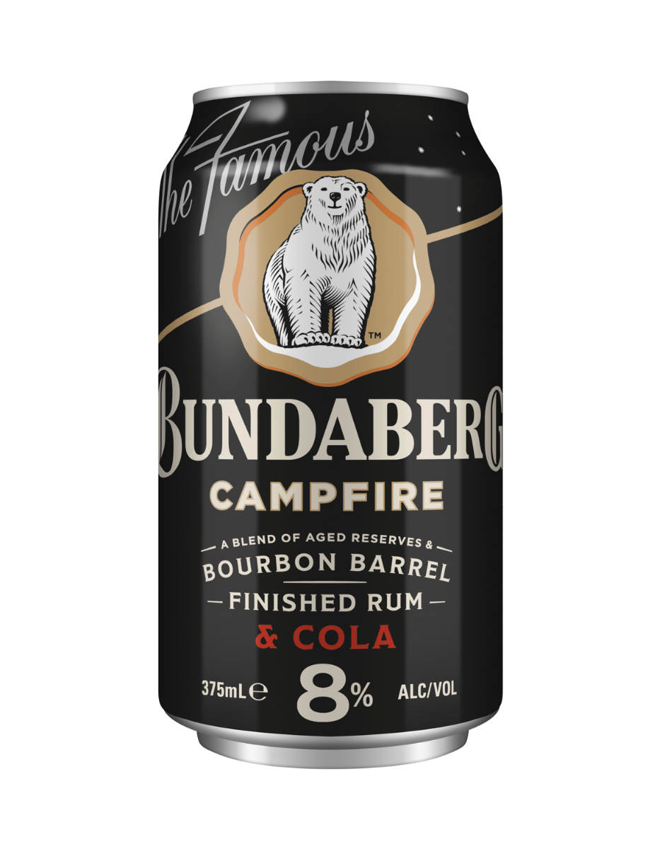 Bundaberg Campfire Rum & Cola 8% 4 Pack 375ml