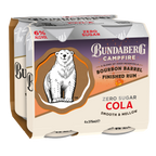 Bundaberg Campfire Rum & Cola Zero Sugar 4 Pack 375ml