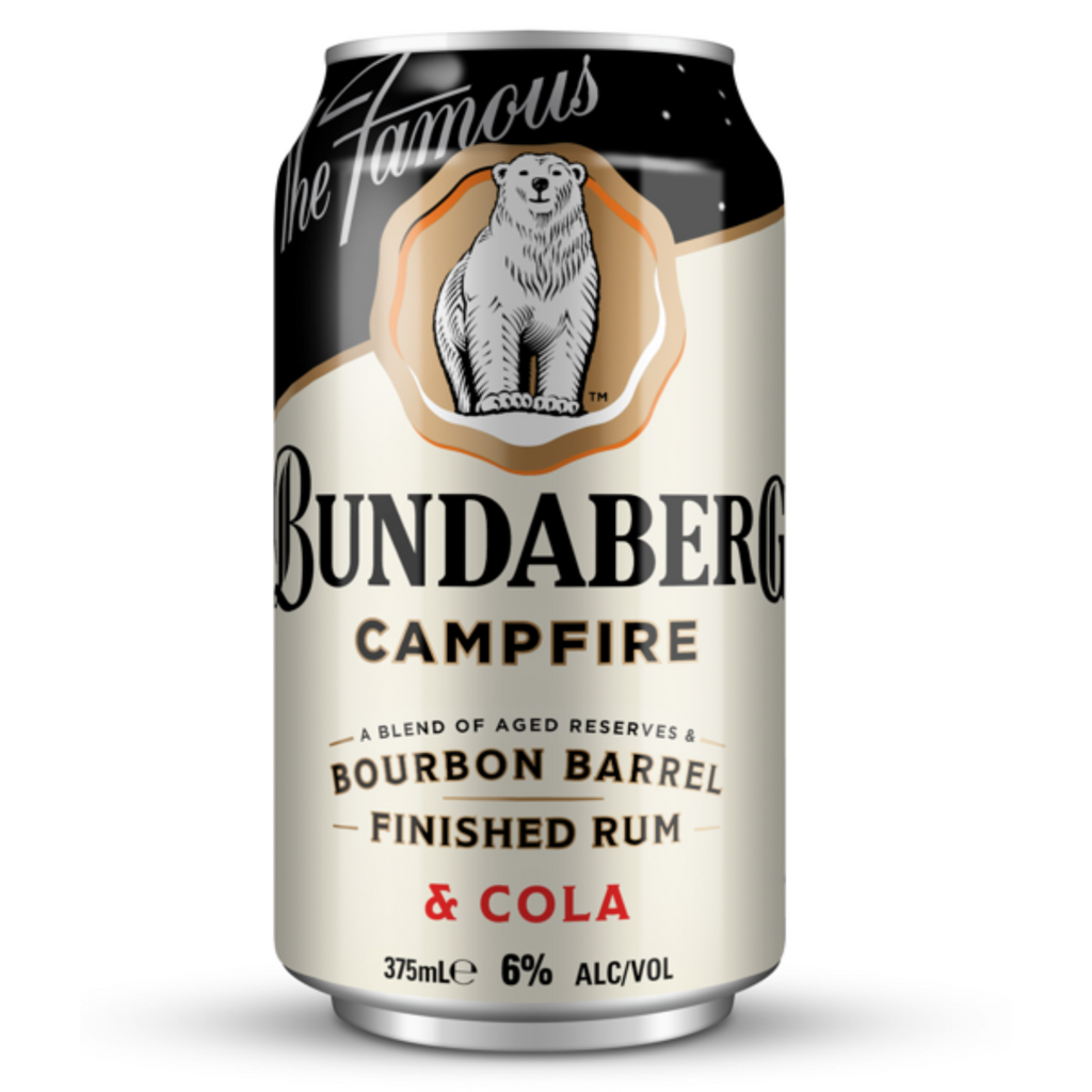 Bundaberg Campfire Rum & Cola 4 pack 375ml