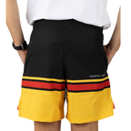 Country Labelled x Bundaberg Rum Training Shorts - Black, Red & Yellow