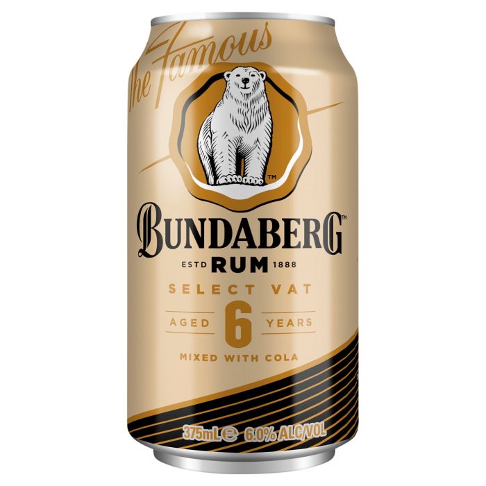 Bundaberg Rum Select Vat & Cola 375ml