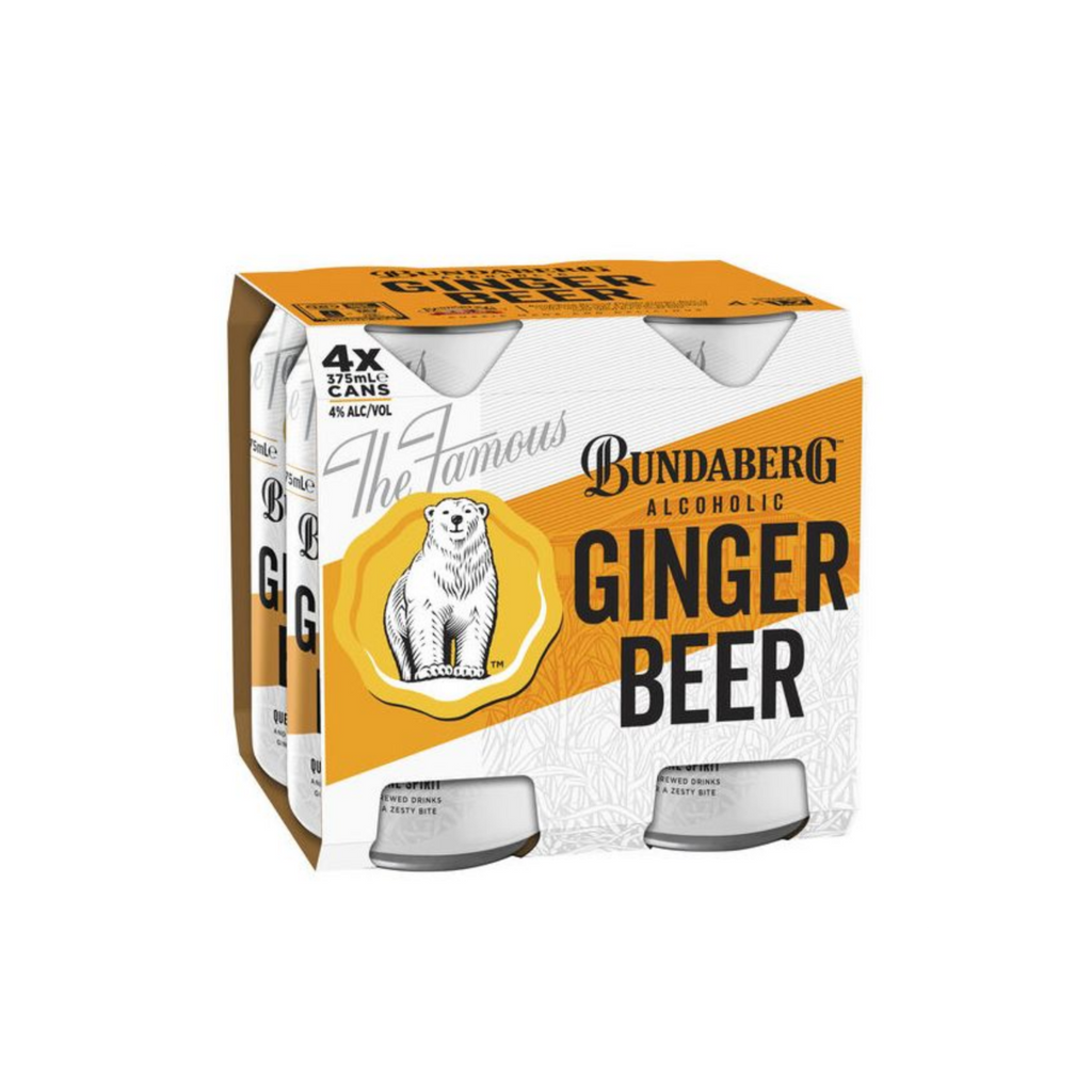 Bundaberg Alcoholic Ginger Beer 4 Pack 375mL