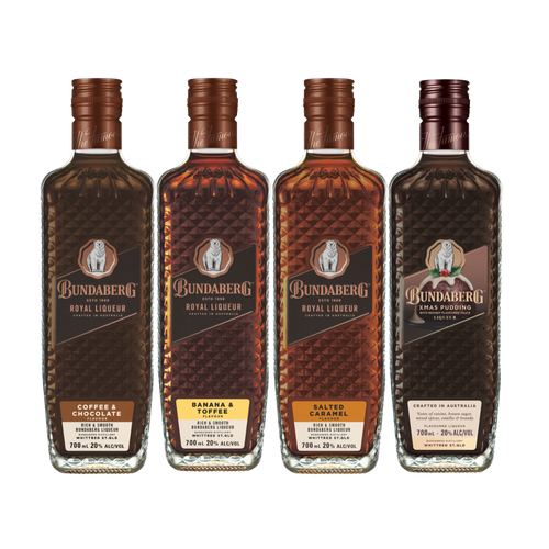 Bundaberg Liqueur Mixed 4 pack w/ Xmas Pudding - Bundaberg Rum