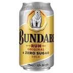 Bundaberg Rum Original & Zero Sugar Cola 6pack 375ml
