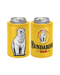 Bundaberg Rum Insulated Can Cooler - Yellow