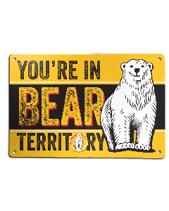 Bundaberg Rum Bear Territory Tin Sign