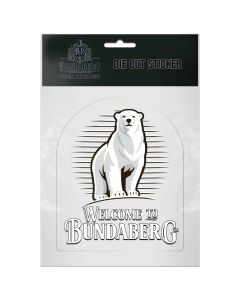 Bundaberg Rum Die Cut Bear Sticker