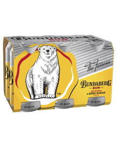 Bundaberg Rum Original & Zero Sugar Cola 6pack 375ml