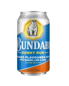 Bundaberg Sunny Rum Series - Mango Flavoured Rum, Ginger, Lime & Soda 375ml