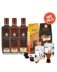 Royal Liqueur Mixed Flavour 3 Pack, Chocolates and Spirit Glasses Gift Pack
