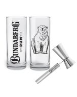 Bundaberg Rum Highball Glasses & Jigger