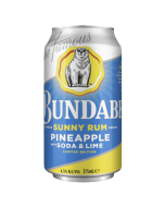 Bundaberg Sunny Rum Series - Pineapple Flavoured Rum, Soda & Lime 6 pack 375ml