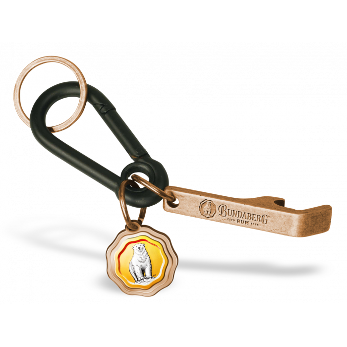 Bundaberg Rum Spinner Metal Key ring 
