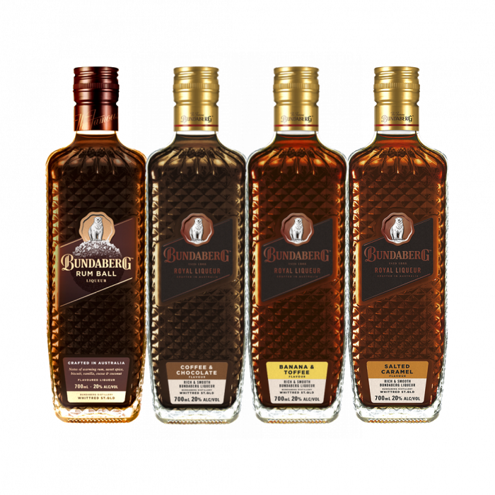 Buy Bundaberg Royal Liqueur Mixed 4 Pack Online Bundaberg Rum