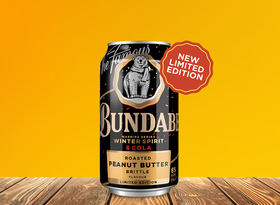 Bundaberg Rum Winter Series Peanut Buttle Brittle can
